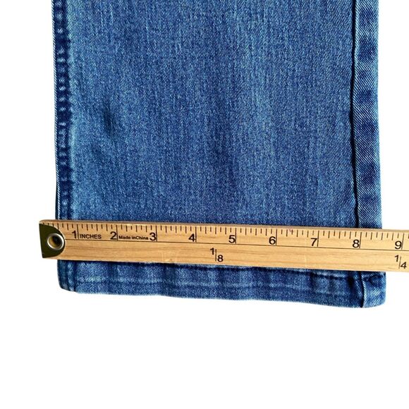 Vanilla Star Flare Jeans Girls 9/10 Blue Pull On High Rise Stretch Cowgirls - Picture 9 of 14